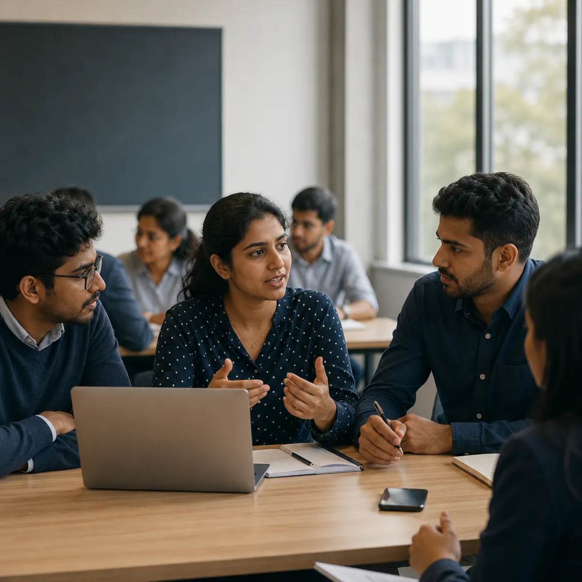 Business classroom at Budapest Metropolitan University
